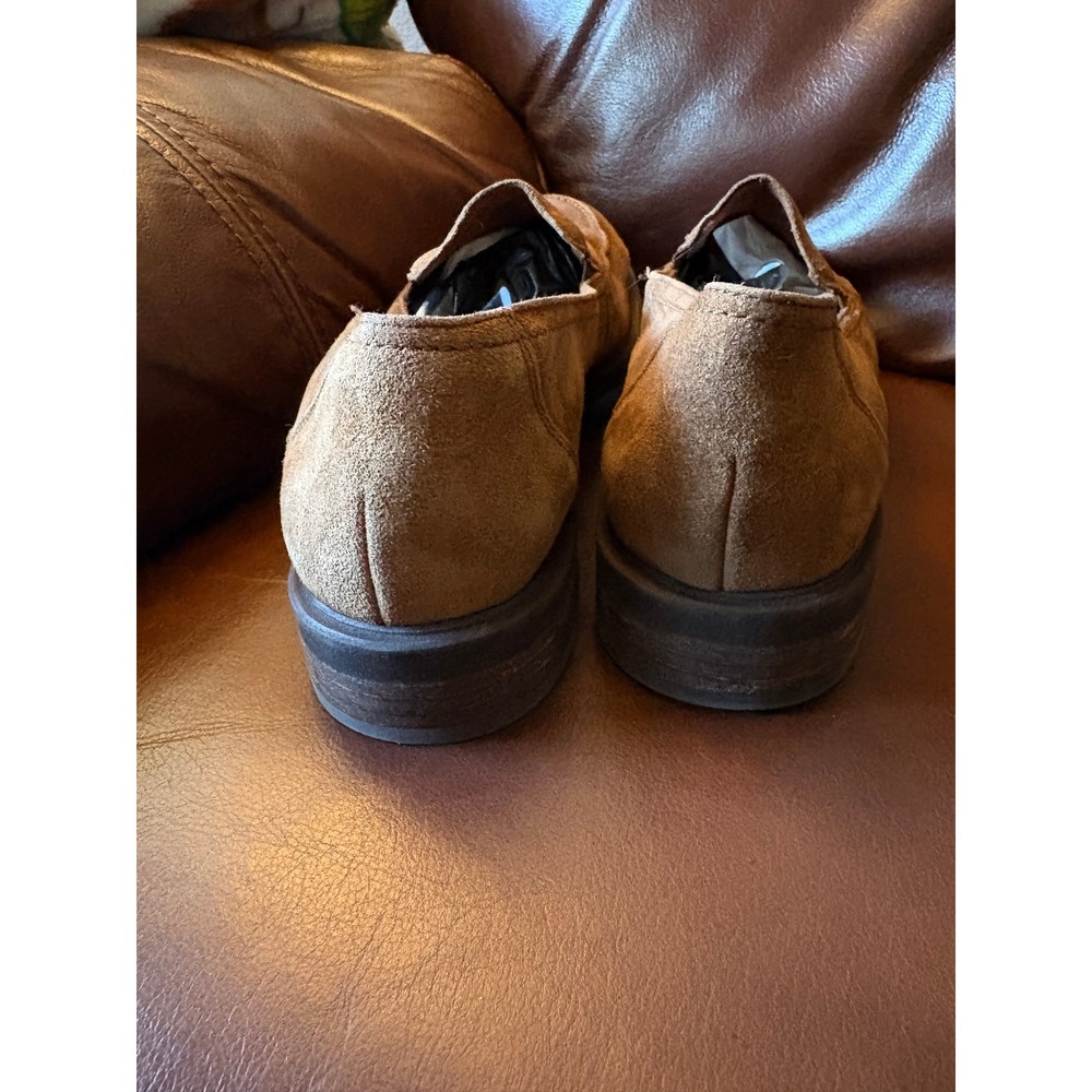 Paul Green Womens Brown Suede Slip On Moc‎ Toe Loafers Shoes Size 6 Business - Picture 2 of 7